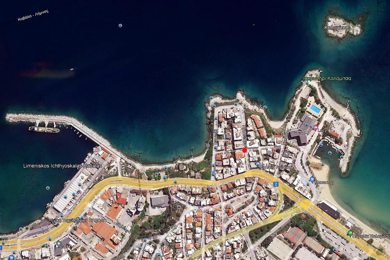 Urban Kalamitsa Beach Appartment Kavala Esterno foto